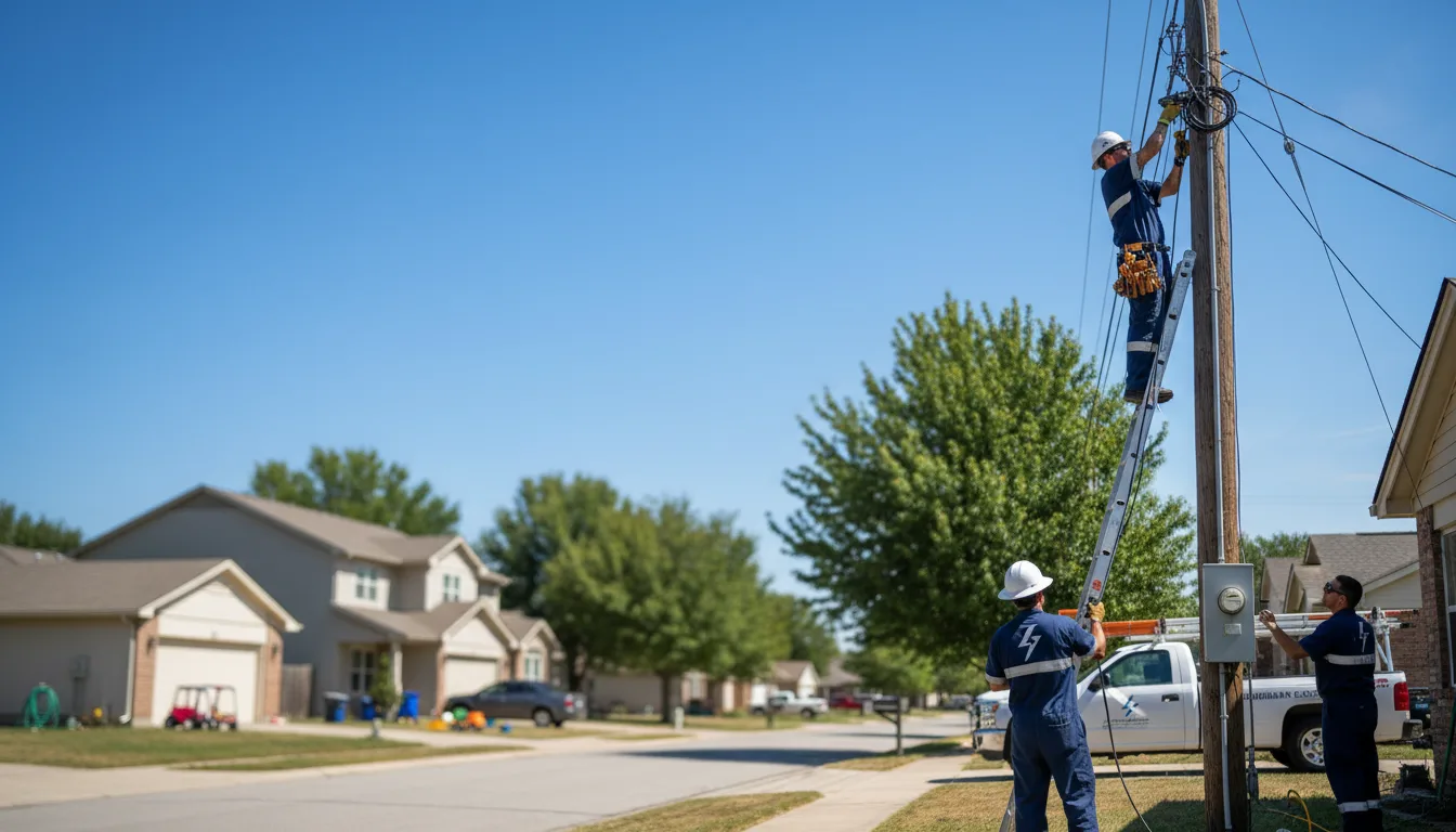 Residential electrician providing installation services in Lilly, PA